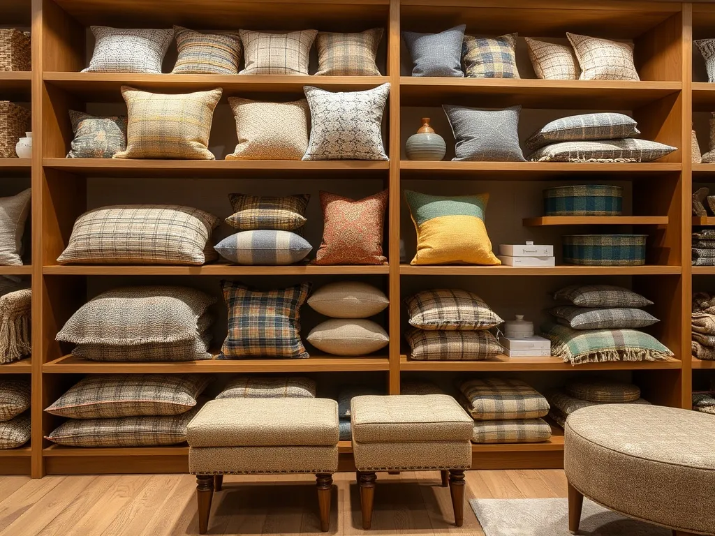 Rustic table runner on wooden table