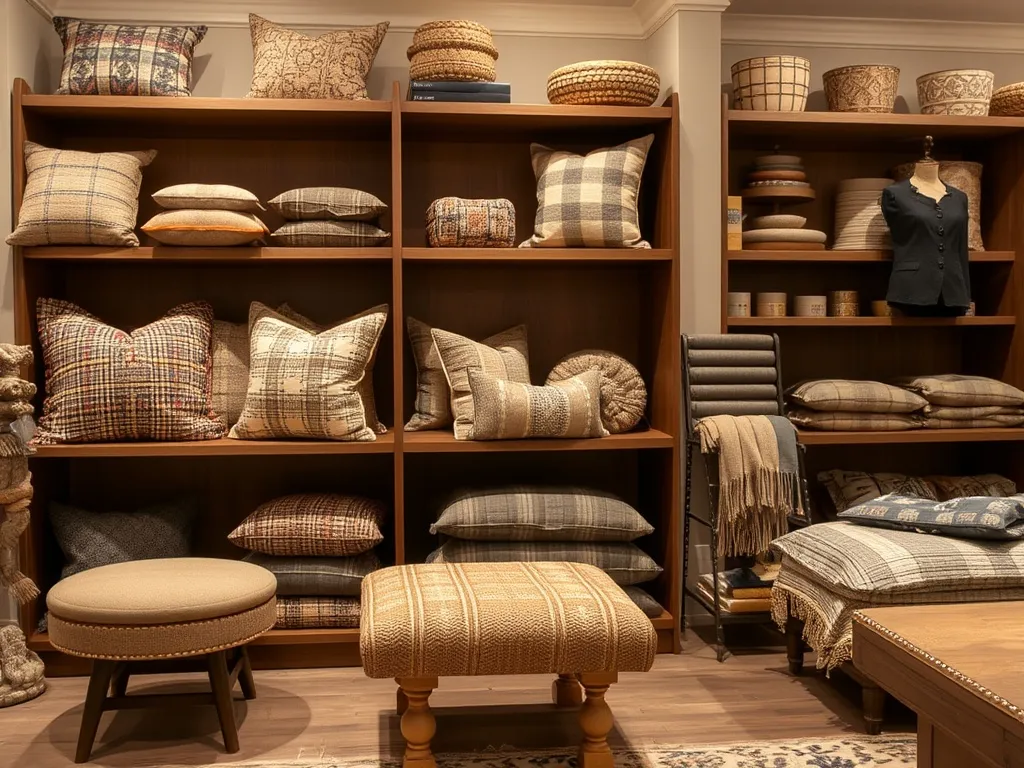 Dining area with table runner and ceramic accents
