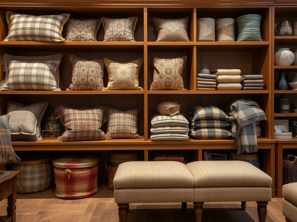 Assorted tweed and wool textiles