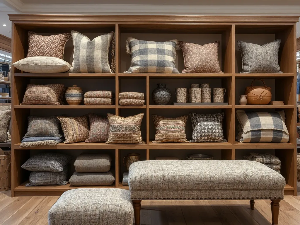 Rustic dining table with runner and ceramics