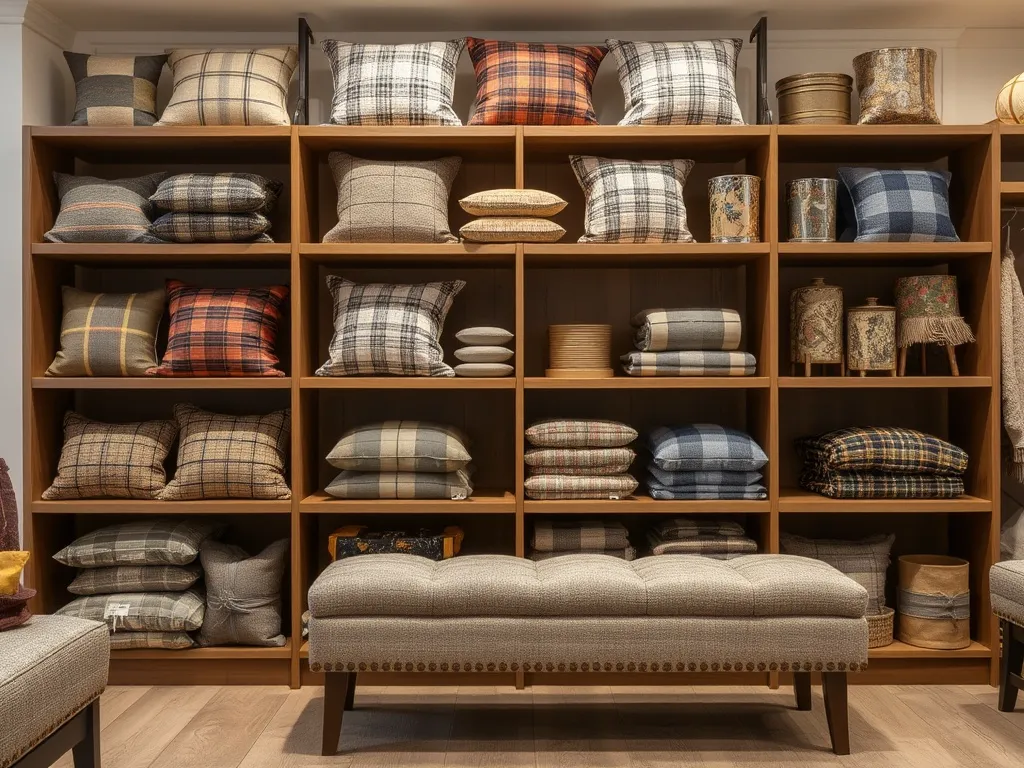 Rustic table runner in burnt umber tweed